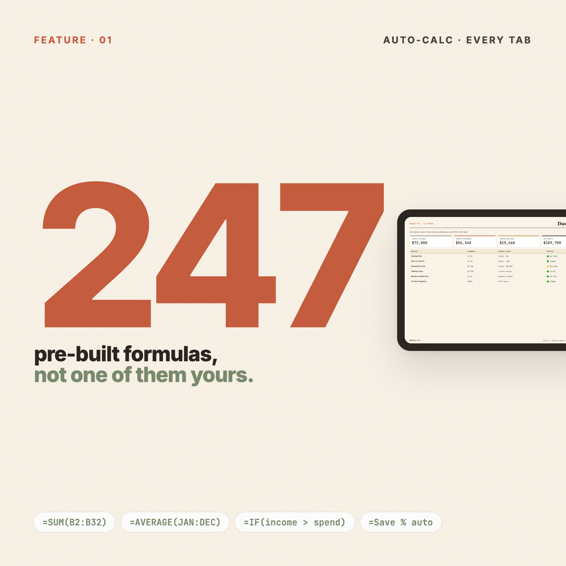 247 formulas already wired