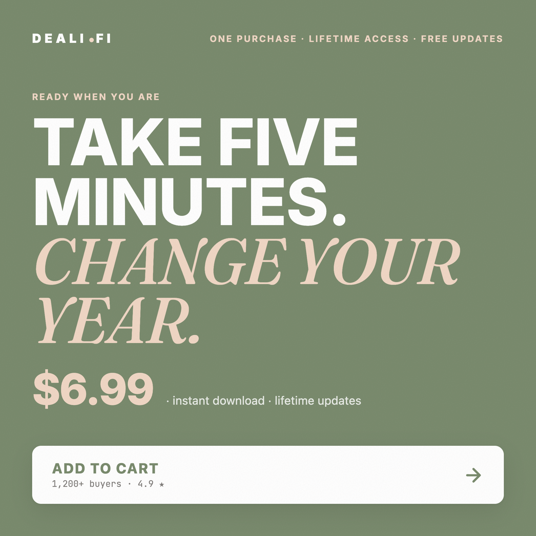 Take 5 minutes — change your year